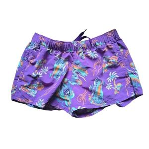 Patagonia Barely Baggies‎ Shorts SZ M  Purple Tropical Beach Paradise Tacos #084